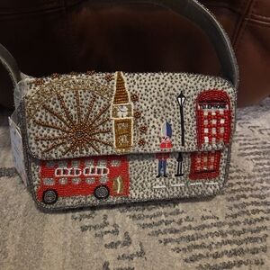 Viral TikTok Beaded London Themed Purse Handmade In India